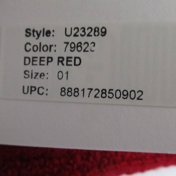 HUE Cable Ribbed Crew Length Boot Socks 2 Pack Black / Red One Size Made in USA - Picture 7 of 15